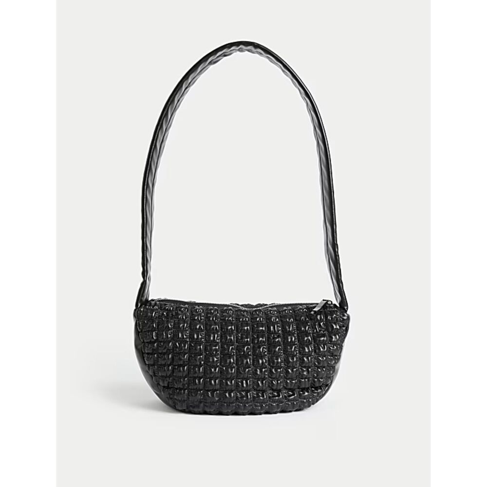 Marks & Spencer Quilted Cross Body Bag Black